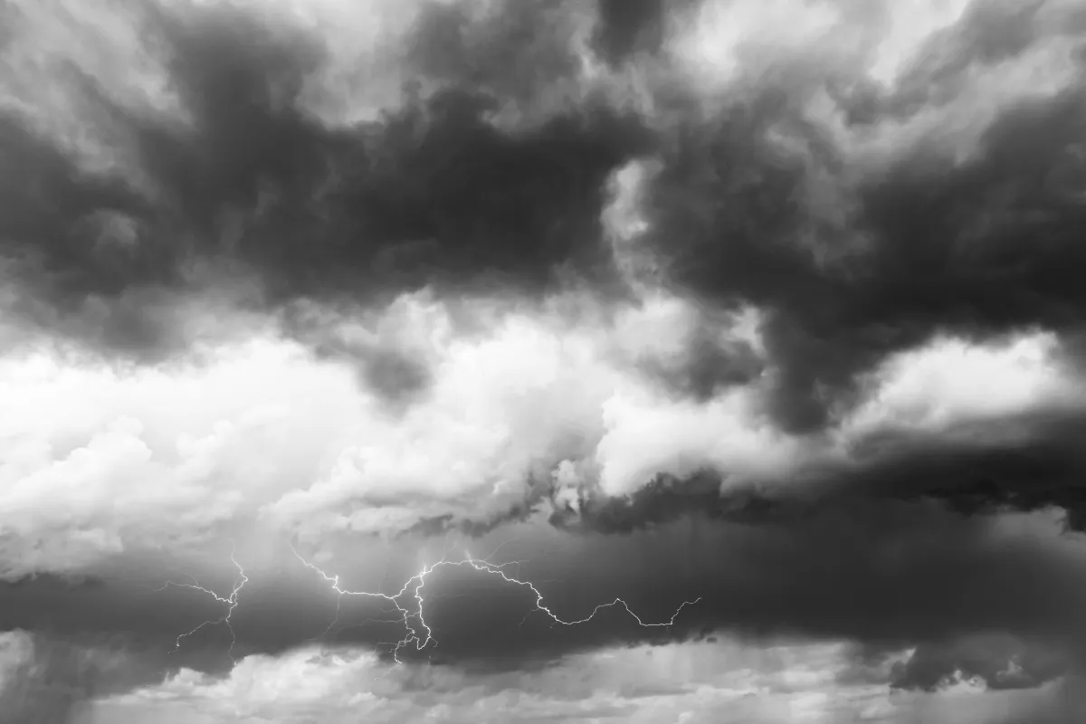 Cielo con nubes de tormenta